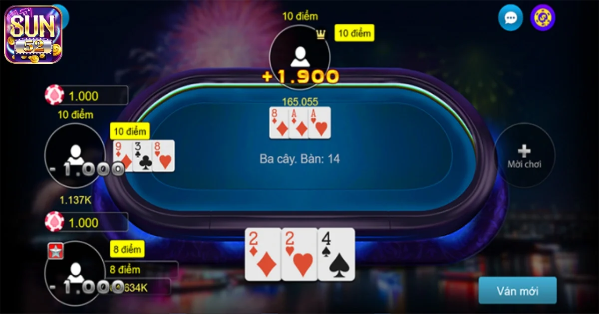 C&aacute;ch chơi game b&agrave;i 3 c&acirc;y Sun52 theo từng biến thể