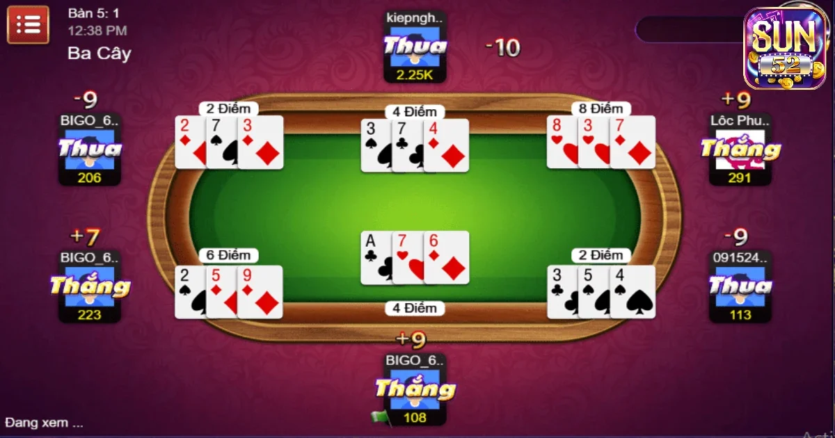 C&aacute;ch chơi game b&agrave;i 3 c&acirc;y Sun52 d&agrave;nh cho người mới