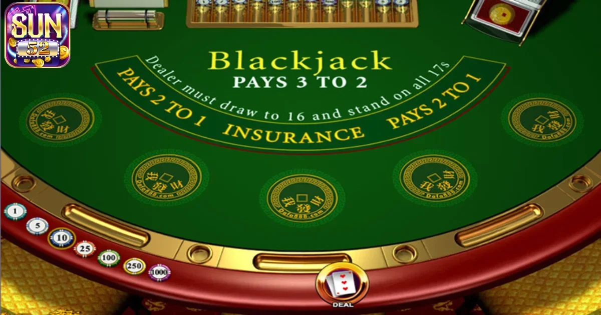 Mẹo &aacute;p dụng trong game b&agrave;i Blackjack Sun52 dễ thắng