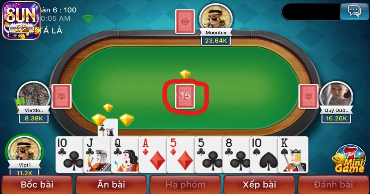 Thuật ngữ thường d&ugrave;ng trong game b&agrave;i Phỏm Sun52