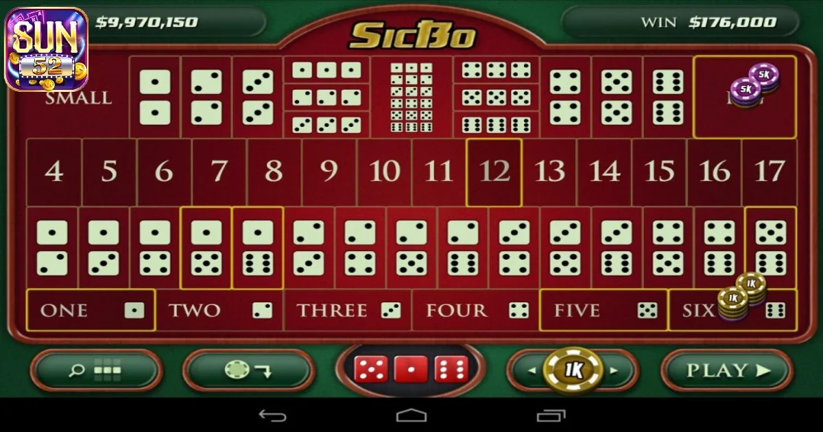 Đ&ocirc;i n&eacute;t về game b&agrave;i Sicbo Sun52