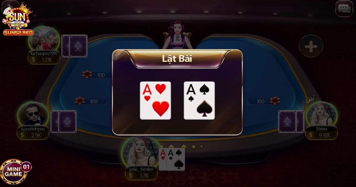 Hướng dẫn chi tiết c&aacute;ch chơi b&agrave;i x&igrave; tố tr&ecirc;n Sun52